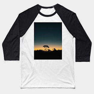 Silhouette of Tree After Sundown Baseball T-Shirt